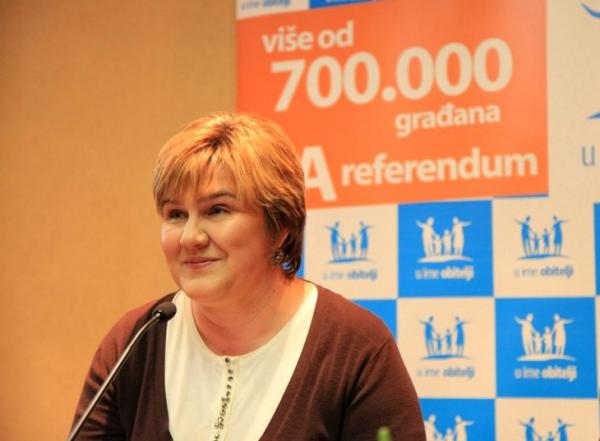 Pani Željka Markić v Bratislave