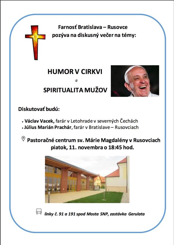 O humore v Cirkvi a spiritualite mužov