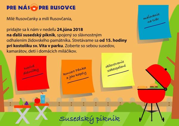 Susedský piknik sa vydaril