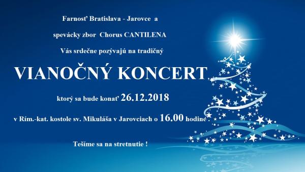 Vianočný koncert v Jarovciach 26. 12.
