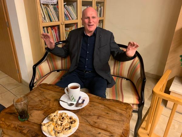 Pri krbe s F. Mikloškom