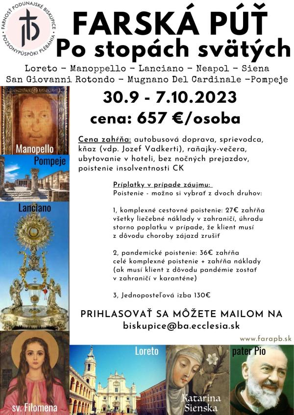 Ponuka dekanátu Bratislava-Juh