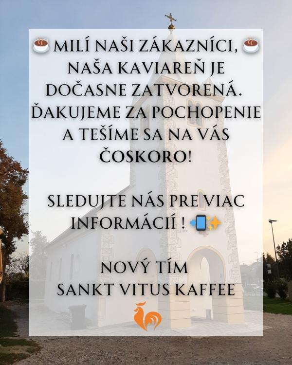 Kaviarnička Sankt Vitus Kaffee prechádza zmenou