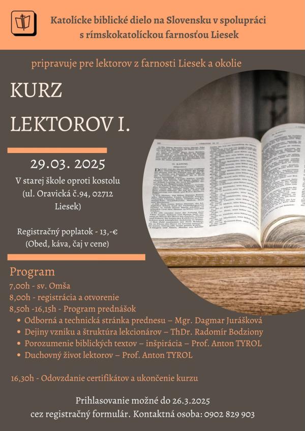 Kurz lektorov I.
