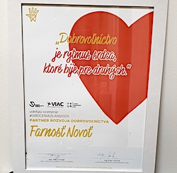 Naša farnosť dostala ocenenie